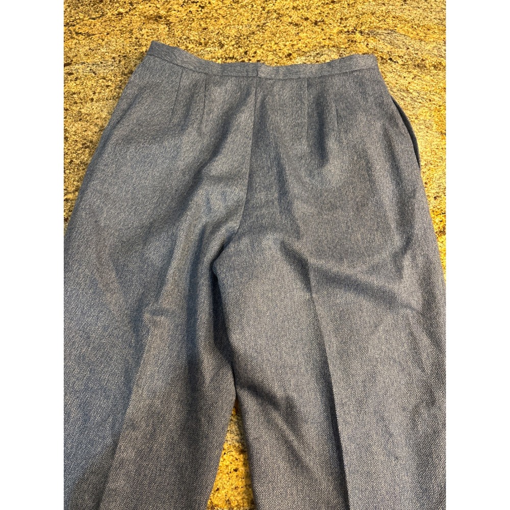 Talbots Womens Blue 100% Wool 3 Button Blazer and Pant Suit Set 14 Professional - Picture 14 of 15
